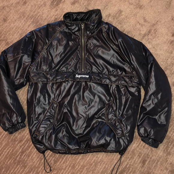 supreme black puffer jacket